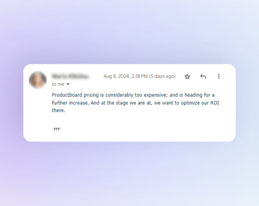 Productboard reviews that say a lot