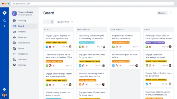 Jira interface