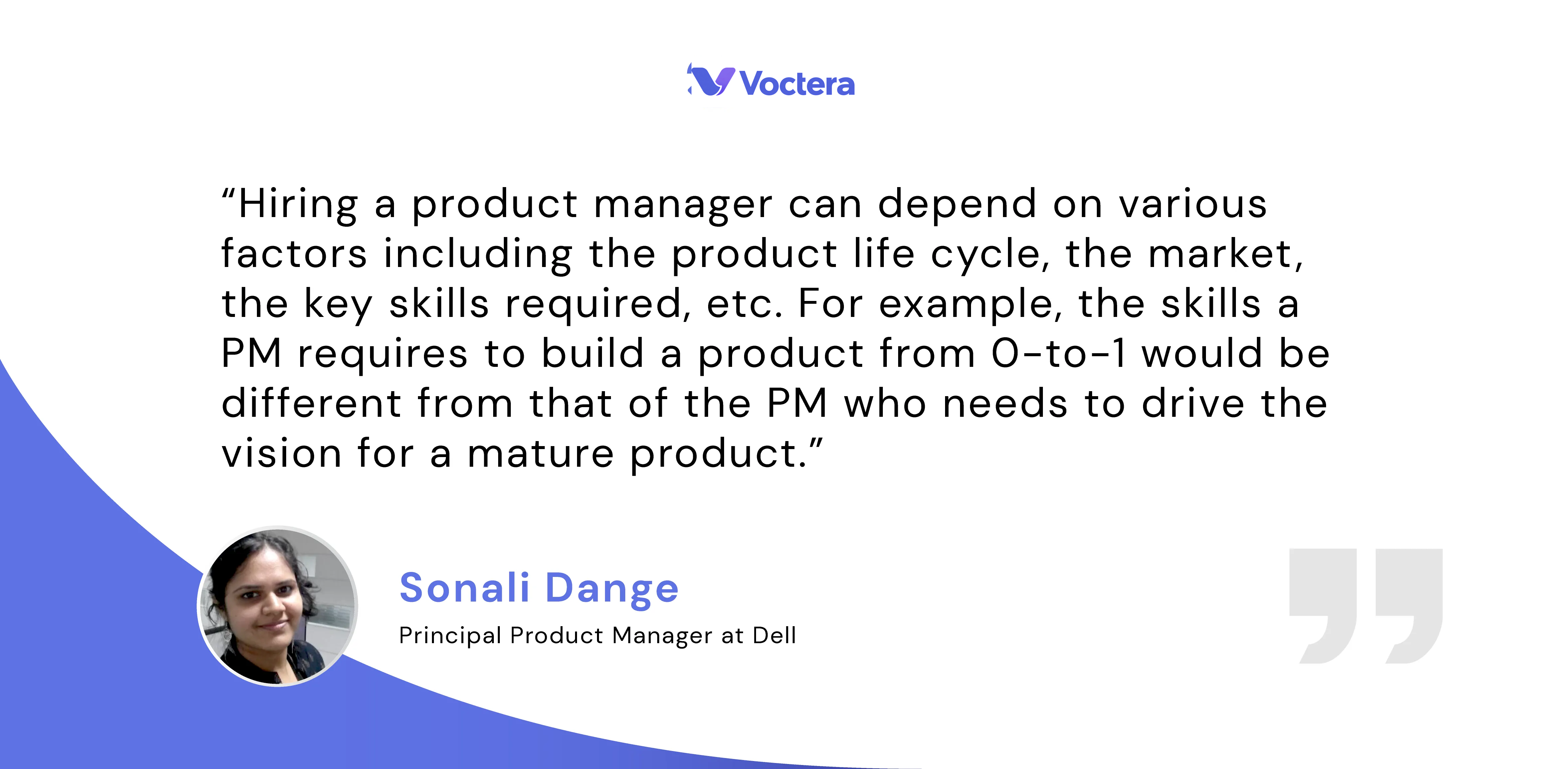 Sonali Dange Voctera Product Management