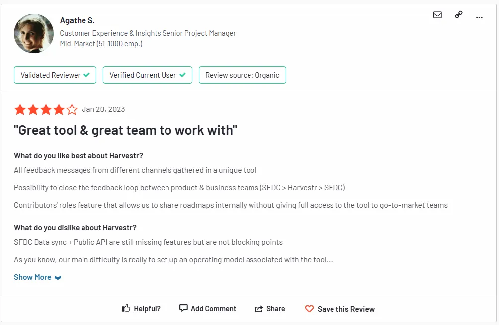 Review of Harvestr