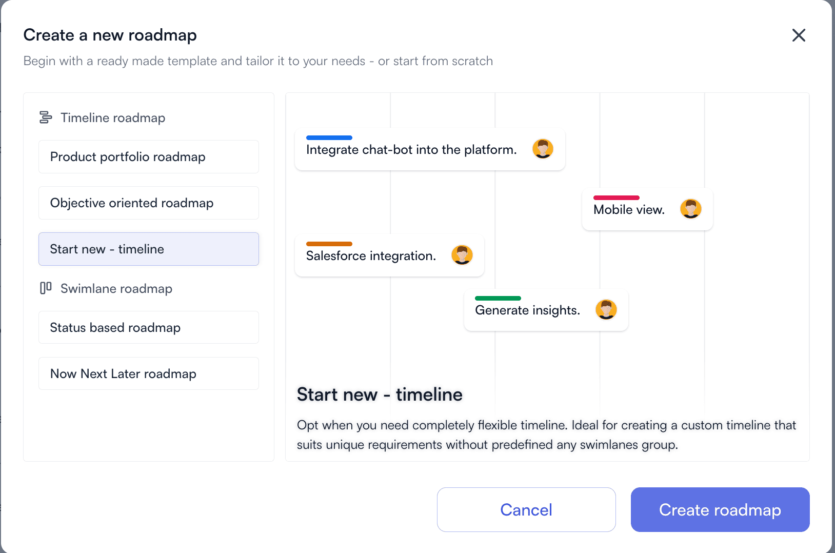 Product roadmap