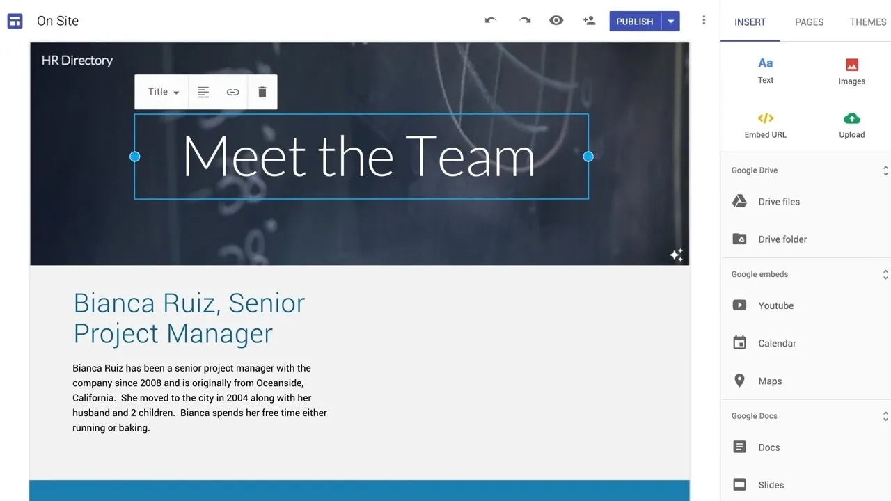  Google Sites