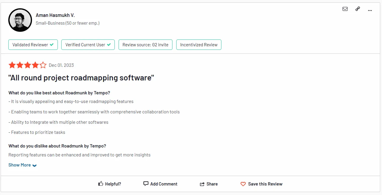 Review of Roadmunk