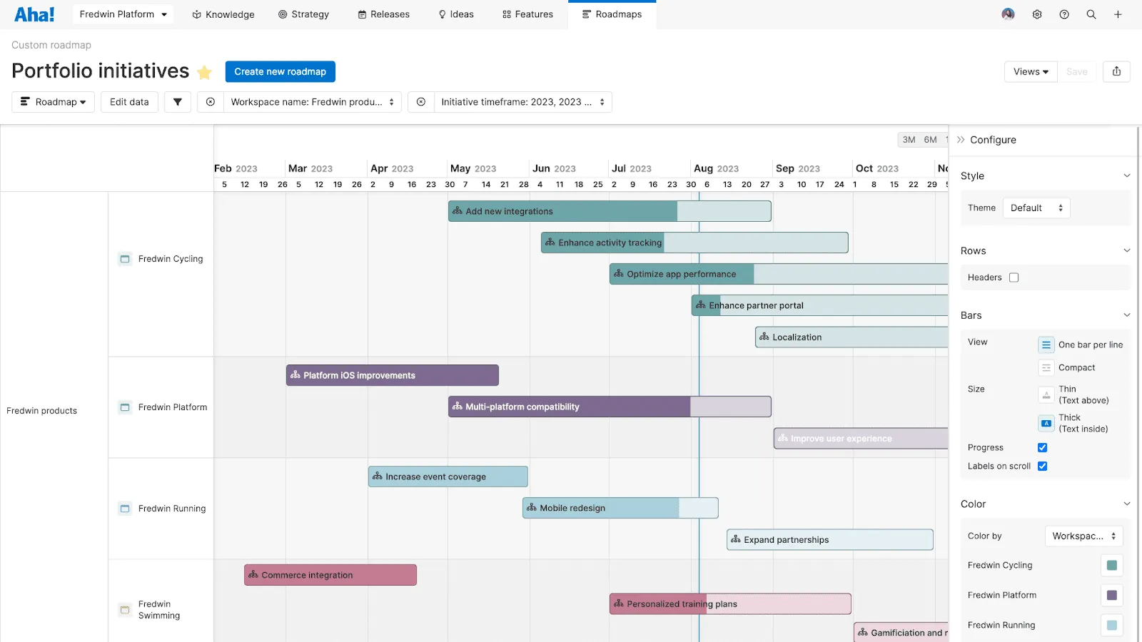 Aha! roadmaps