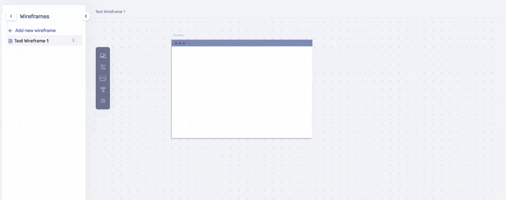 Wireframes for product management